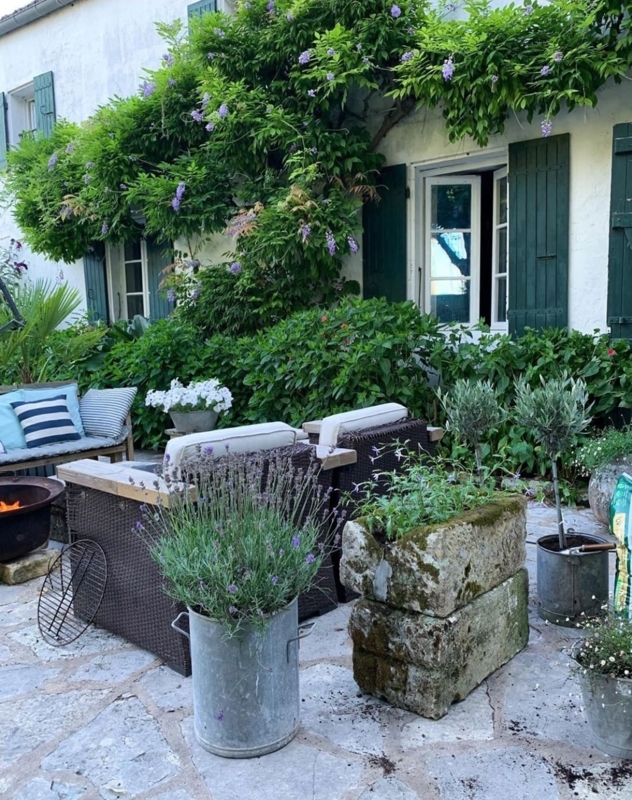 French Countryside Garden Terrace