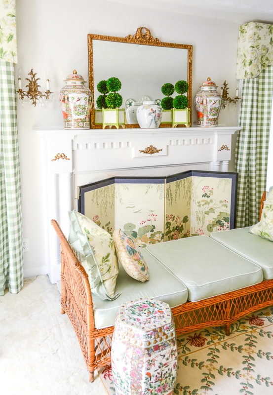 Grandmillennial Mantel Styling Chinoiserie Ginger Jar Collection