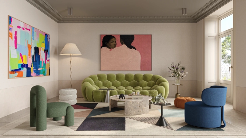 Colorful Chromatic Apartment Ideas