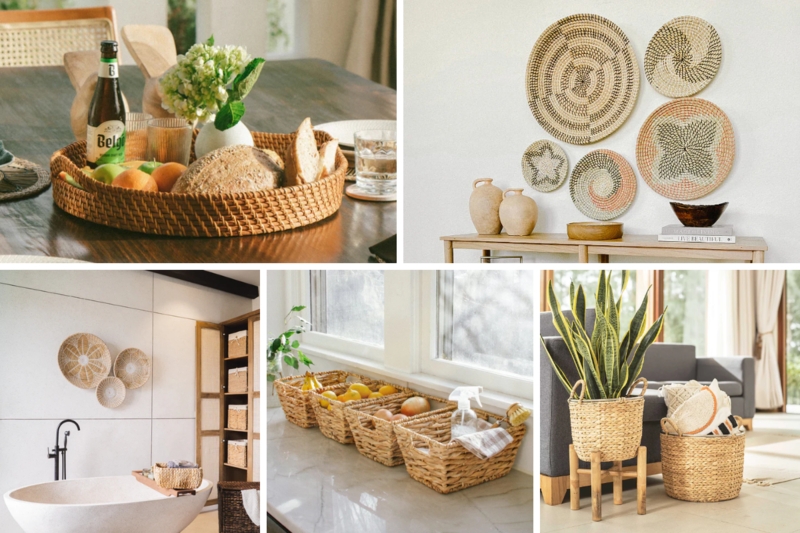 Handcrafted Natural Fiber Storage Baskets for Organized Living