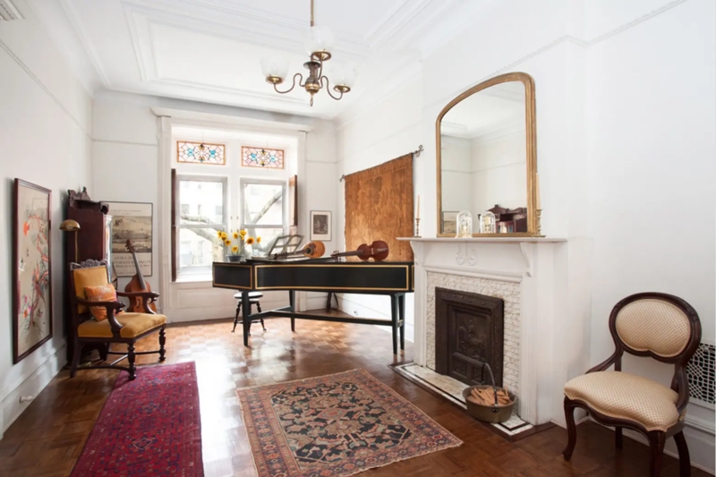Historic Music Room Interior Ideas Featuring A Black Harpsichord