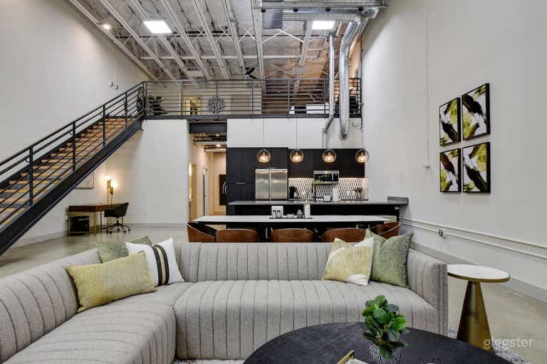Modern Grey Sectional Sofa Styling: Ribbed Upholstery In Industrial Loft