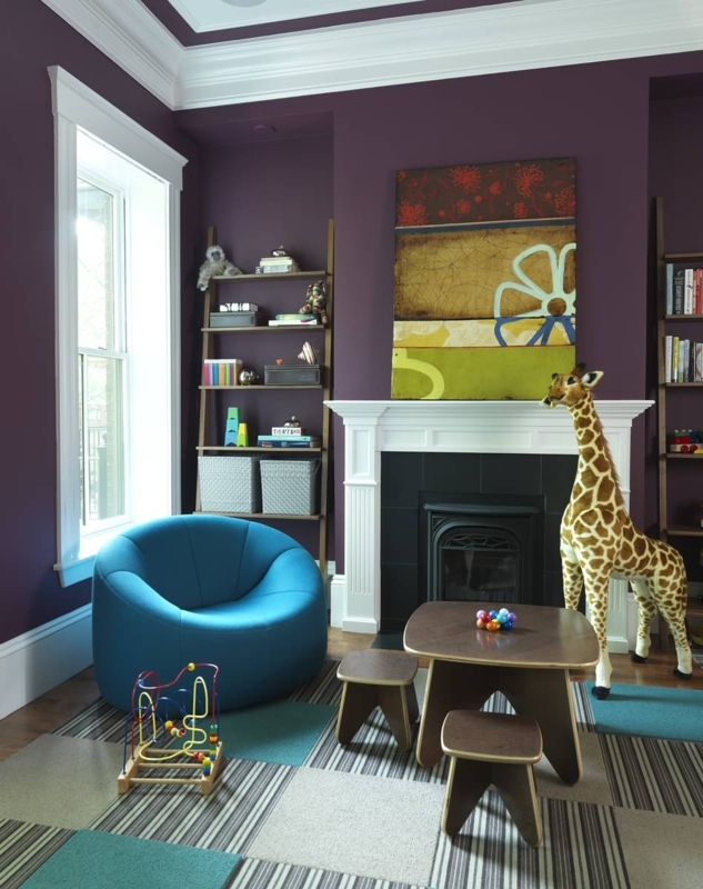 Eggplant Purple Living Room Ideas