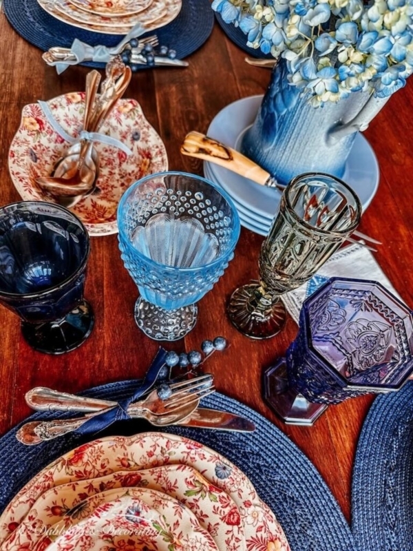 Hand Painted Flatware Tablescape